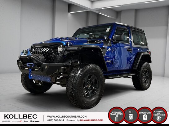 2019 JEEP WRANGLER *** CLEAN CARFAX + UN PROPRIO + AUTOMATIQUE + A/C *** Blue