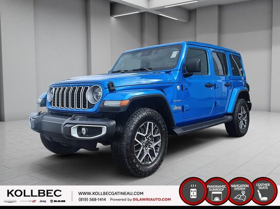 2024 JEEP WRANGLER SAHARA *** UN PROPRIO + CLEAN CARFAX *** Blue